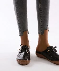 Woven Quilted Oxford Mules - SIKETU New In Shoes