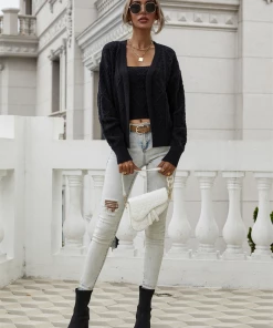 MY Smaibulun | RACHAELS Knit Cardigan Set - Black NEW ARRIVALS