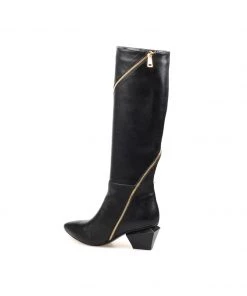 Jady Rose New In Shoes JadyRose | Black Round Side-Zip Knee-Hight Boot 10 Jady Rose New In Shoes JadyRose | Black Round Side-Zip Knee-Hight Boot