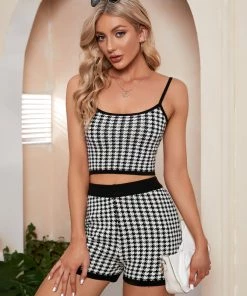 MY NEW ARRIVALS MARIA KNIT SET - BLACK