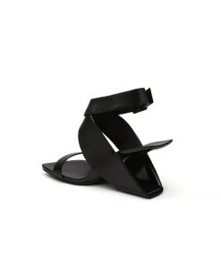 Jady Rose JadyRose | Twist Strap Open-Heel Leather Slide Sandal - Black NEW ARRIVALS 8 Jady Rose JadyRose | Twist Strap Open-Heel Leather Slide Sandal - Black NEW ARRIVALS
