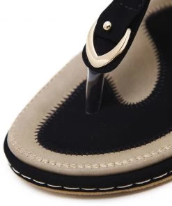 S/S 2022 SIKETU | SIGNATURE T-STRAP BLACK SLINGBACK SANDAL