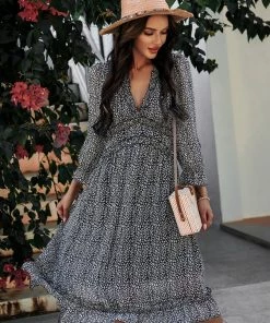 DY ZARNISH MIDI DRESS - BLACK NEW ARRIVALS