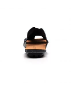 GLF Maibulun | Massage Sole Cut-Out Genuine Leather Mule - Black NEW ARRIVALS