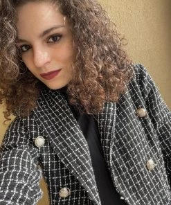 YBL Smaibulun Doll | Swallow Black Plaid Blazer