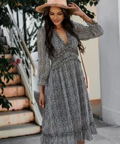 DY ZARNISH MIDI DRESS - BLACK NEW ARRIVALS