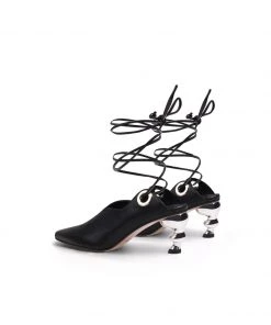 Jady Rose JadyRose | Kettle-Heel Scalloped Edges Pump - Black