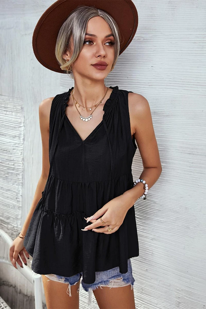 DY NEW ARRIVALS TONYA TANK TOP - BLACK 5 DY NEW ARRIVALS TONYA TANK TOP - BLACK