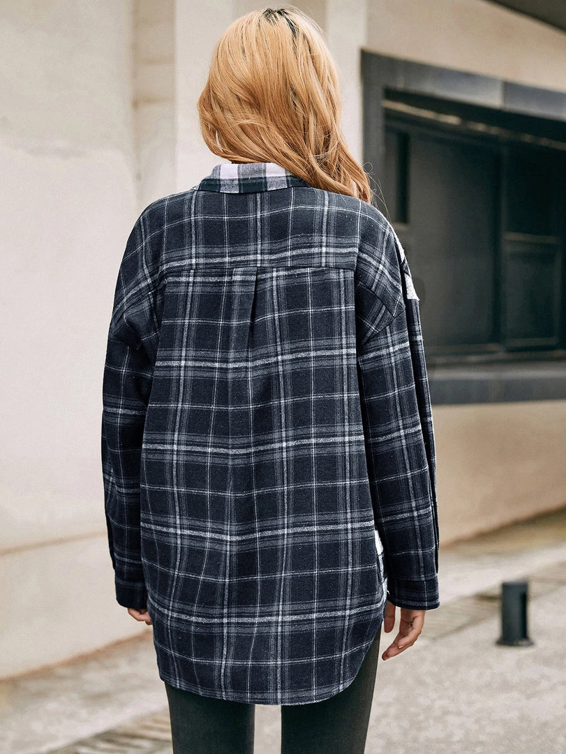 YBL Smaibulun | Plaid Contrast Button-Up 5 YBL Smaibulun | Plaid Contrast Button-Up