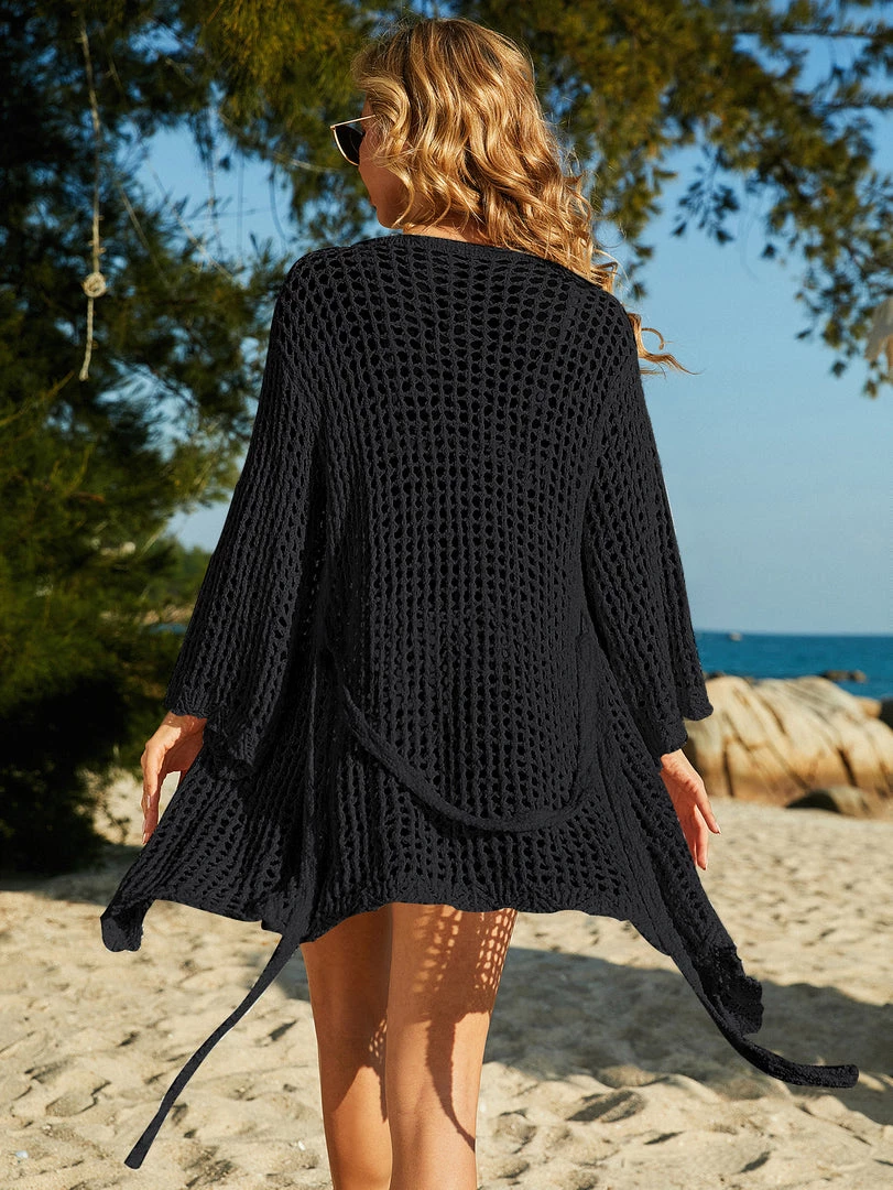 MY DELTA CROCHET KNIT CARDIGAN - BLACK 5 MY DELTA CROCHET KNIT CARDIGAN - BLACK