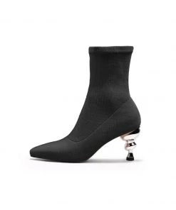 Jady Rose JadyRose | Aladdin Lamp Heel Stretch Upper Sock Boot - Black NEW ARRIVALS 11 Jady Rose JadyRose | Aladdin Lamp Heel Stretch Upper Sock Boot - Black NEW ARRIVALS