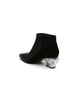 Jady Rose JadyRose | Structural-Heel Leather Bootie - Black 12 Jady Rose JadyRose | Structural-Heel Leather Bootie - Black
