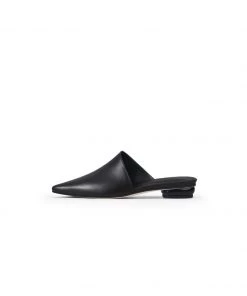Jady Rose NEW ARRIVALS JadyRose | Sharp Toe Classic Leather Mule - Black