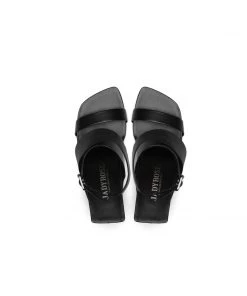 Jady Rose S/S 2022 Twist Strap Open-Heel Leather Slide Sandal - JadyRose 23 Jady Rose S/S 2022 Twist Strap Open-Heel Leather Slide Sandal - JadyRose