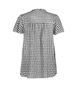 DY ROSENDA GINGHAM TOP - BLACK New In Clothing