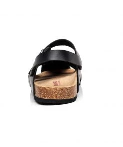 GLF NEW ARRIVALS Maibulun | Black Cut Out Slingback Sandals