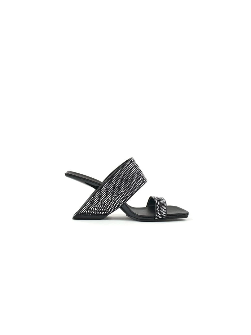 Jady Rose JADYROSE | ADALINA RHINESTONE BLACK LEATHER SLIDE NEW ARRIVALS 6 Jady Rose JADYROSE | ADALINA RHINESTONE BLACK LEATHER SLIDE NEW ARRIVALS