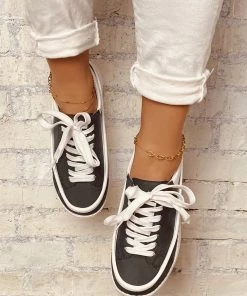 HT EN BLOOM | RUBY TOE CAP SNEAKERS BLACK New In Shoes