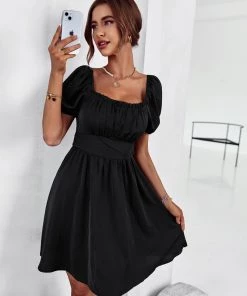 DY MAUDE MINI DRESS - BLACK