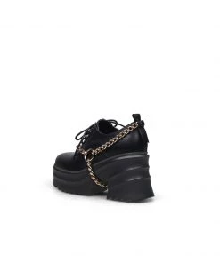 Jady Rose JadyRose | Black Leather Chain Over Chunky Heel Oxford New In Shoes 11 Jady Rose JadyRose | Black Leather Chain Over Chunky Heel Oxford New In Shoes