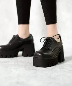 Jady Rose Genuine Leather Freesia Lace-Up Chunky Heel Platform Oxford Shoes- JadyRose 17 Jady Rose Genuine Leather Freesia Lace-Up Chunky Heel Platform Oxford Shoes- JadyRose