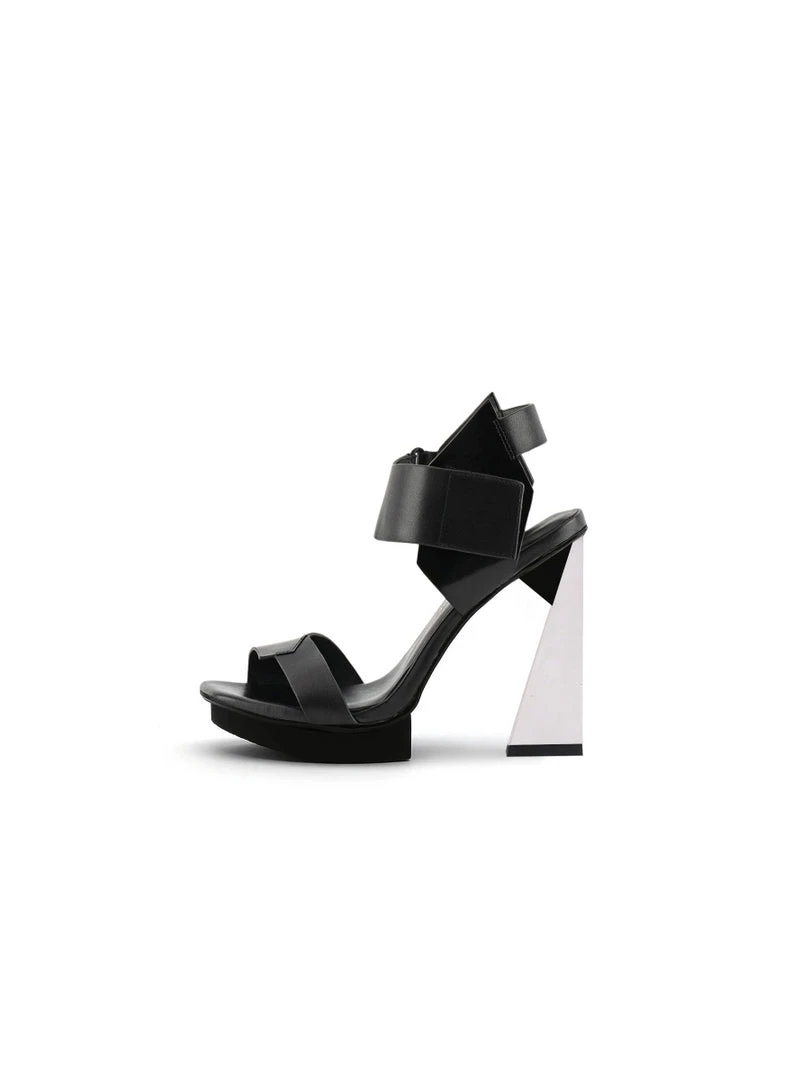 Jady Rose JADYROSE | TIKOYA BLACK LEATHER HEEL 6 Jady Rose JADYROSE | TIKOYA BLACK LEATHER HEEL