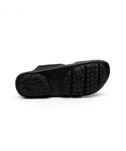 GLF Maibulun | Massage Sole Cut-Out Genuine Leather Mule - Black NEW ARRIVALS