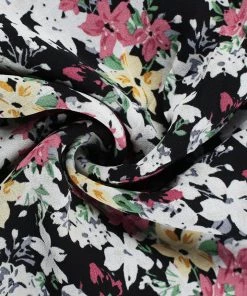 DY TERRENCE Floral Print Mini Dress - Black NEW ARRIVALS