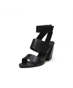 Jady Rose JadyRose | REEMA Block Heel Black Leather Gladiator 12 Jady Rose JadyRose | REEMA Block Heel Black Leather Gladiator