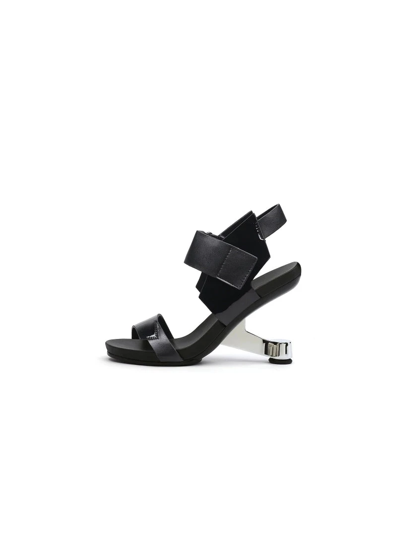Jady Rose JADYROSE | TASH BLACK LEATHER ELEVATOR HEEL SANDAL New In Shoes 6 Jady Rose JADYROSE | TASH BLACK LEATHER ELEVATOR HEEL SANDAL New In Shoes