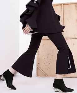 Jady Rose JadyRose | Structural-Heel Leather Bootie - Black