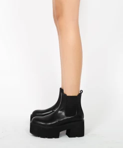 Jady Rose New In Shoes JadyRose | Chunky Heel Shine Black Chelsea Genuine Leather Boots 14 Jady Rose New In Shoes JadyRose | Chunky Heel Shine Black Chelsea Genuine Leather Boots