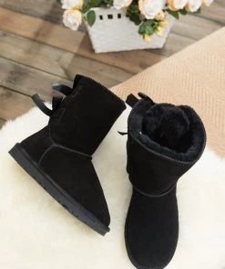XH SMAIBULUN UGG™ | Ribbon Back Double-Bow Suede Boots New In Shoes