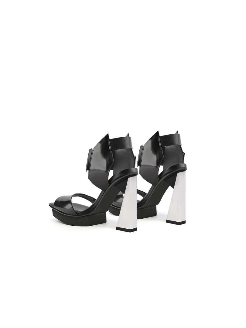 Jady Rose JADYROSE | TIKOYA BLACK LEATHER HEEL 8 Jady Rose JADYROSE | TIKOYA BLACK LEATHER HEEL