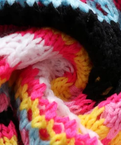 MY Smaibulun Doll | MARMO Zig Zag Crochet Knit Top - Black