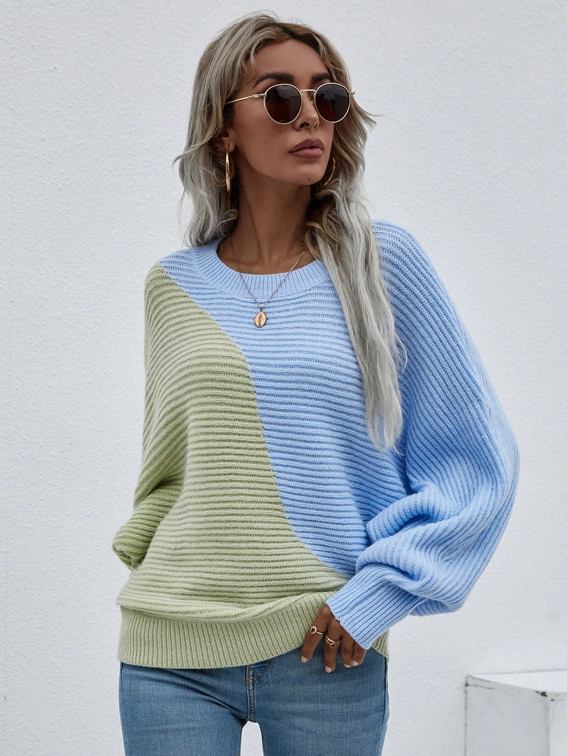 MY Smaibulun | GRANIA Batwing Sleeve Color Block Knit Sweater New In Clothing 3 MY Smaibulun | GRANIA Batwing Sleeve Color Block Knit Sweater New In Clothing