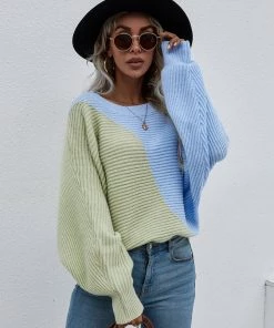 MY Smaibulun | GRANIA Batwing Sleeve Color Block Knit Sweater New In Clothing 11 MY Smaibulun | GRANIA Batwing Sleeve Color Block Knit Sweater New In Clothing