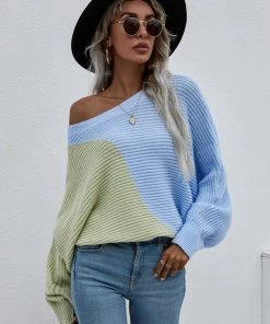 MY Smaibulun | GRANIA Batwing Sleeve Color Block Knit Sweater New In Clothing 12 MY Smaibulun | GRANIA Batwing Sleeve Color Block Knit Sweater New In Clothing