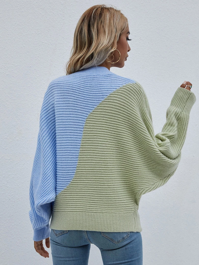 MY Smaibulun | GRANIA Batwing Sleeve Color Block Knit Sweater New In Clothing 7 MY Smaibulun | GRANIA Batwing Sleeve Color Block Knit Sweater New In Clothing
