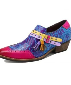 NEW ARRIVALS SOFFIA | Flower-Accent Genuine Leather Booties Oxford Shoes 10 NEW ARRIVALS SOFFIA | Flower-Accent Genuine Leather Booties Oxford Shoes