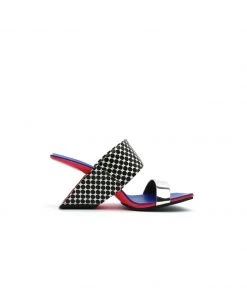 Jady Rose NEW ARRIVALS JadyRose | Signature Open-Heel Leather Slide Sandal - Blue Polka Dot 7 Jady Rose NEW ARRIVALS JadyRose | Signature Open-Heel Leather Slide Sandal - Blue Polka Dot