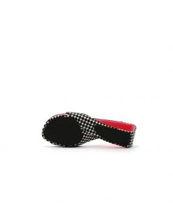 Jady Rose JadyRose | Open Twisted-Heel Leather Slide Sandal - Blue Dot NEW ARRIVALS