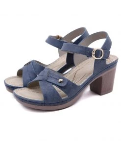 Single Metal Stud Cross Upper Heel Sandals - SIKETU New In Shoes