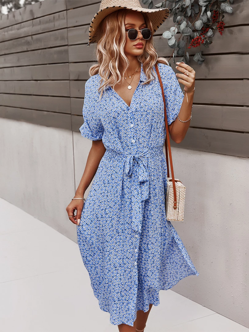 DY NEW ARRIVALS LORRIE SHIRT MIDI DRESS - SKY BLUE 1 DY NEW ARRIVALS LORRIE SHIRT MIDI DRESS - SKY BLUE