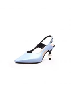 Jady Rose JadyRose | Pearl Kitten Heel Leather Slingback Blue NEW ARRIVALS 9 Jady Rose JadyRose | Pearl Kitten Heel Leather Slingback Blue NEW ARRIVALS