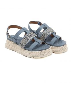 SIKETU | ESPADRILLES INSPIRED BLUE PLATFORM SANDAL New In Shoes