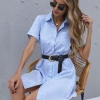 BFZY AIYANA SHIRT DRESS - BLUE NEW ARRIVALS
