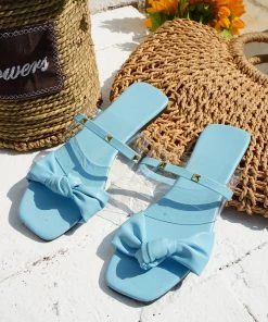 HT En Bloom | ARCTIC ATHALIA SLIDES Flat Sandals