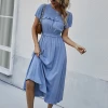DY IOLANA Midi Dress - Maya Blue