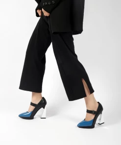 Jady Rose NEW ARRIVALS JADYROSE | LYANA BLUE MIRROR HEEL MARY JANE